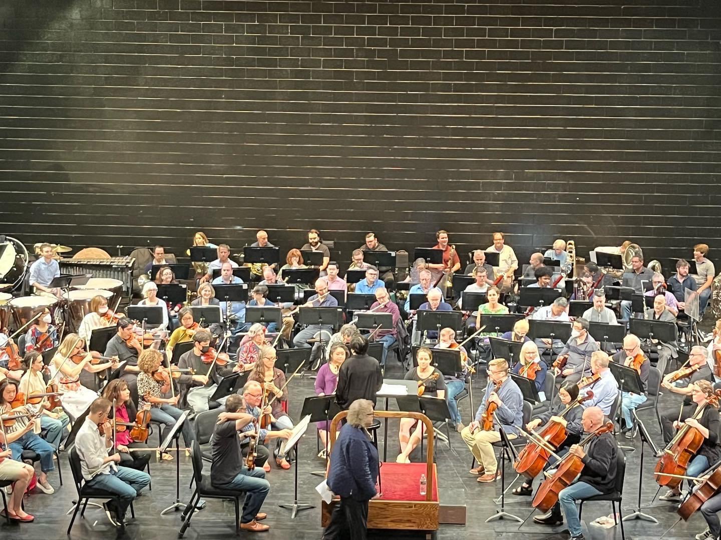 NJ Symphony rehearsing Stravinsky's The Rite of Spring